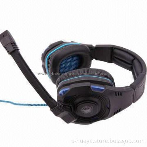 Glittering Gaming Headset with 7.1 Surround Sound Channels, 20Hz to 20kHz Frequency Range